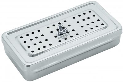 CAJA P/ ESTERILIZAR 20 X 10 X 4 CM PERF