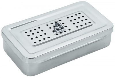 CAJA P/ ESTERILIZAR 22 X 12 X 5 CM PERF