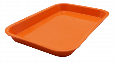 CHAROLA MINI NARANJA 240MM/160MM/22MM
