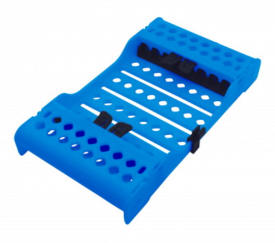 CASSETTE 8 INSTRUMENTOS AZUL NEON