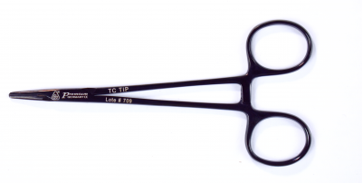 PORTA AGUJAS MAYO RECTA 14CM T.C NEGRO